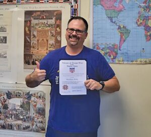 Helm named Teacher of the Year